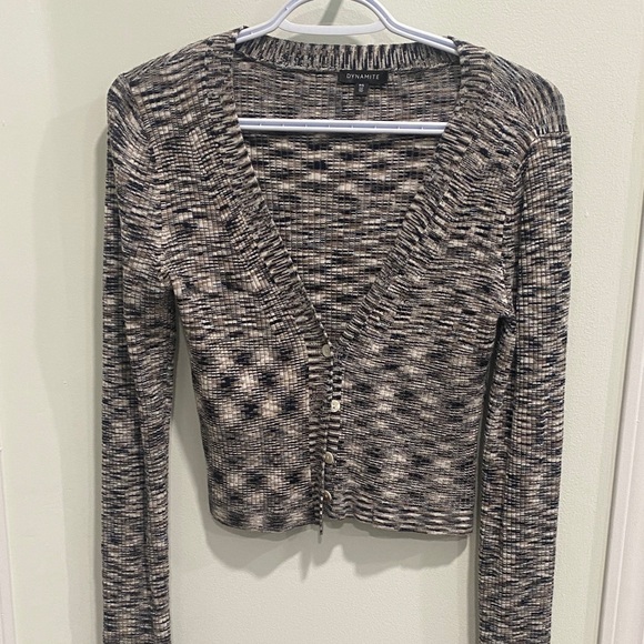 (2) Dynamite Striped Knit Sweater - Picture 2 of 5